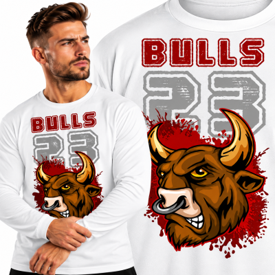 LONGSLEEVE NA SIŁOWNIĘ  BULLS